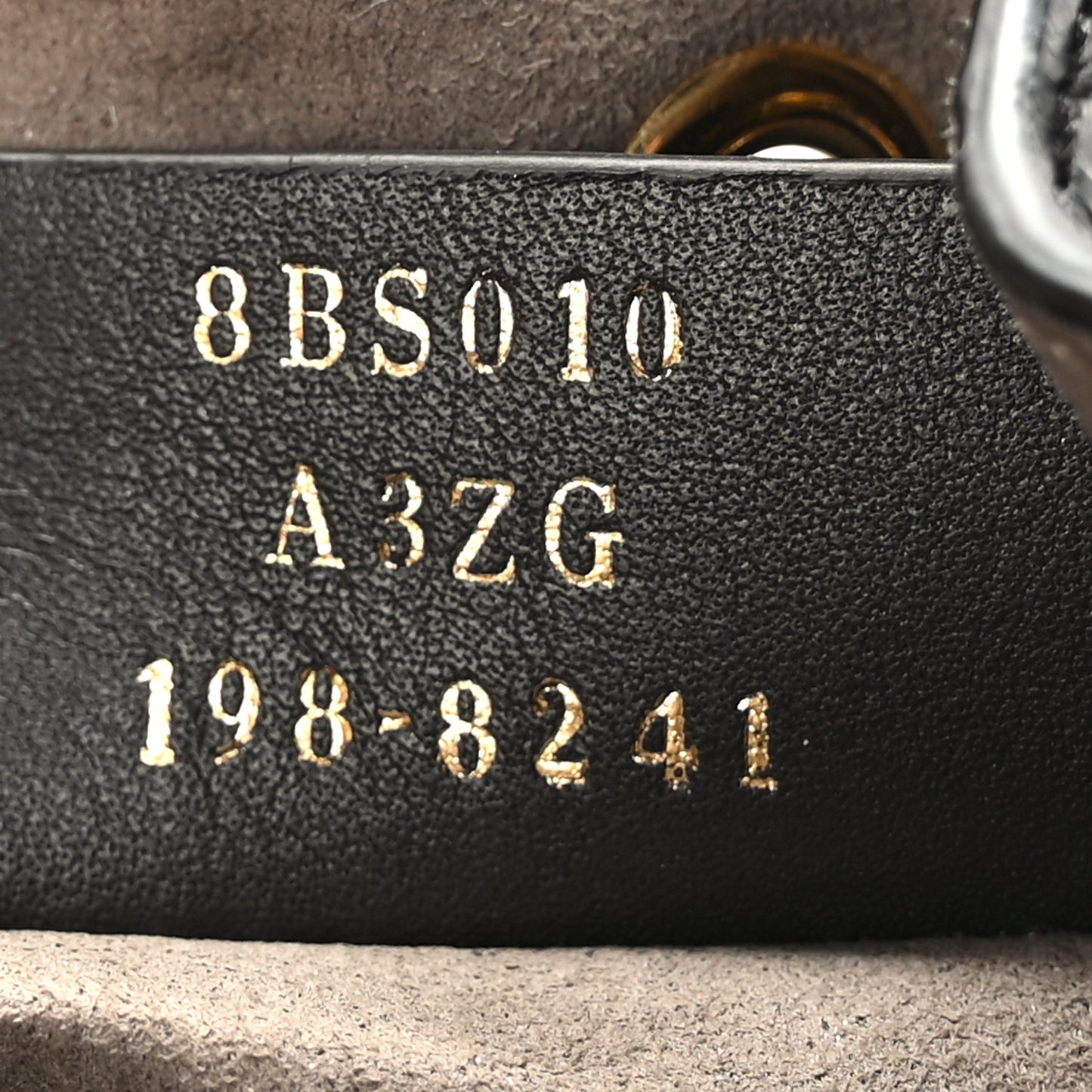 Vitello Liberty F is Fendi FF 1974 Embossed Mini Mon Tresor Bucket Bag Black