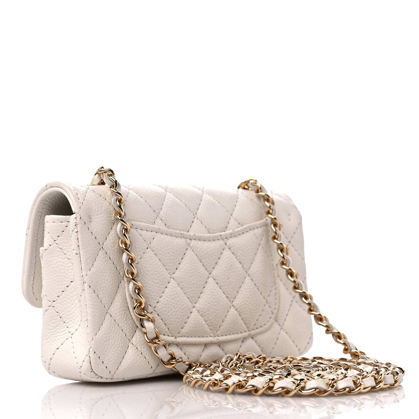 Lambskin Calfskin Tweed Success Story Set of 4 Minis Bags White