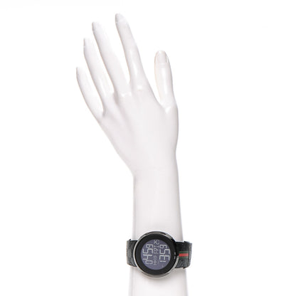Gucci Stainless Steel Rubber 45mm Digital I-Gucci Web Watch Black 2 of 6