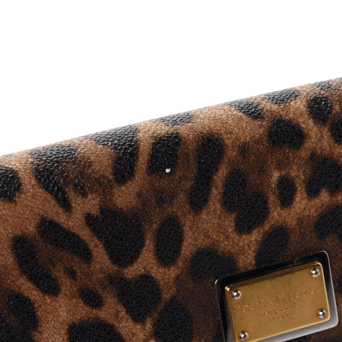 Dauphine Leopard Print Continental Flap Wallet
