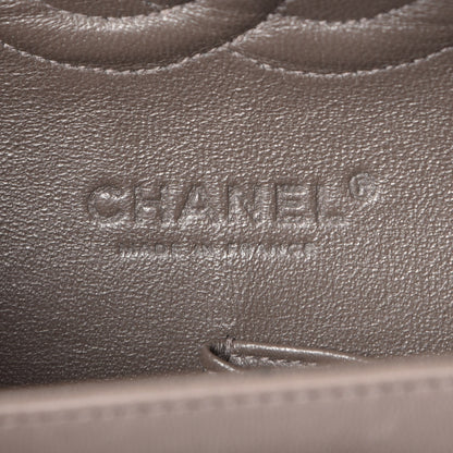Chanel Tweed Quilted Medium Double Flap Grey 7 of 9