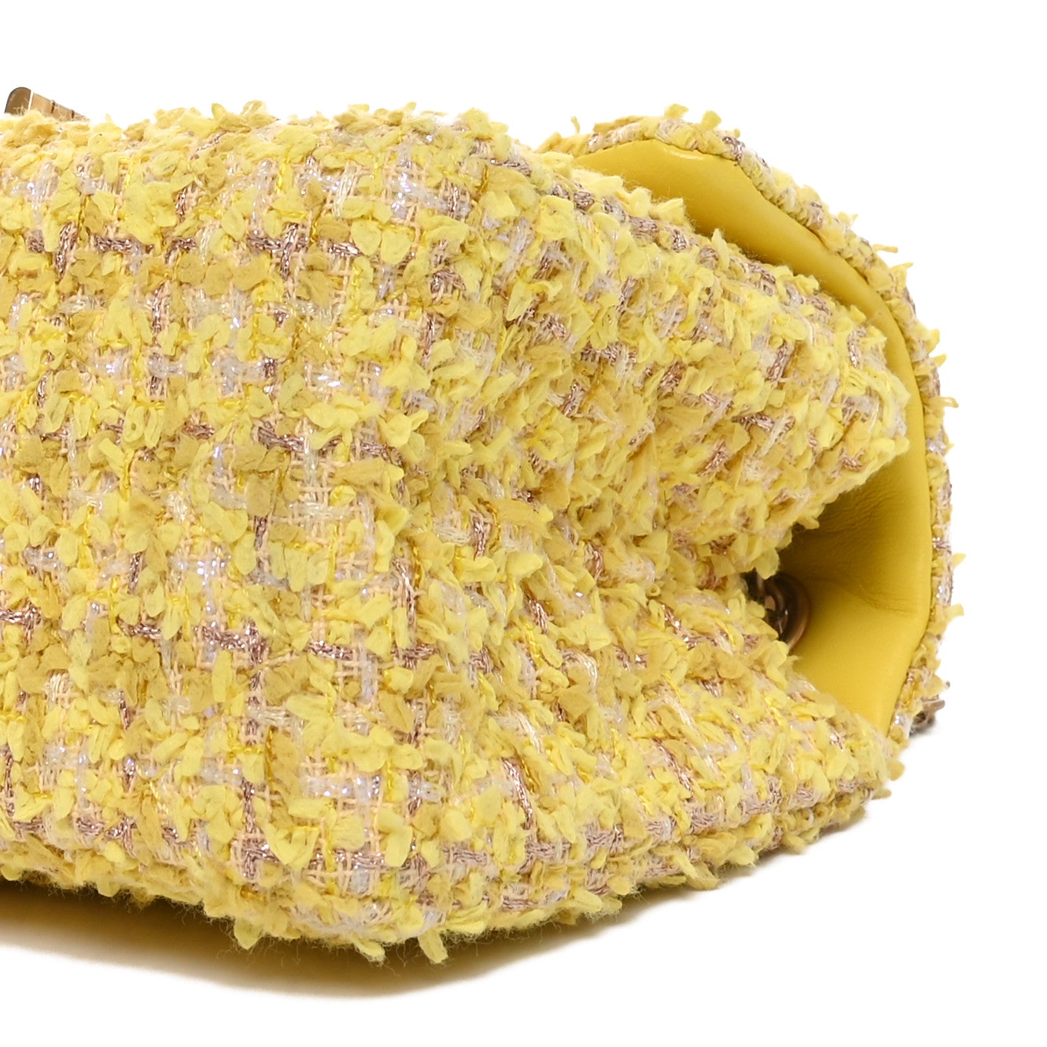 Chanel Tweed Quilted 2.55 Reissue Mini Flap Yellow 10 of 10