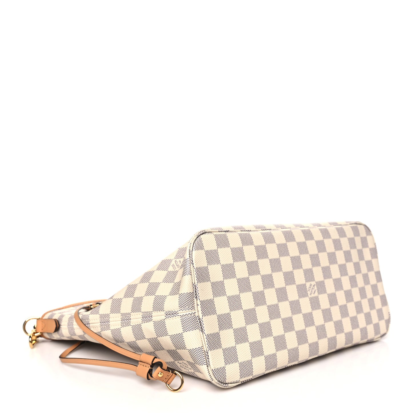 Damier Azur Braided Neverfull MM Orange