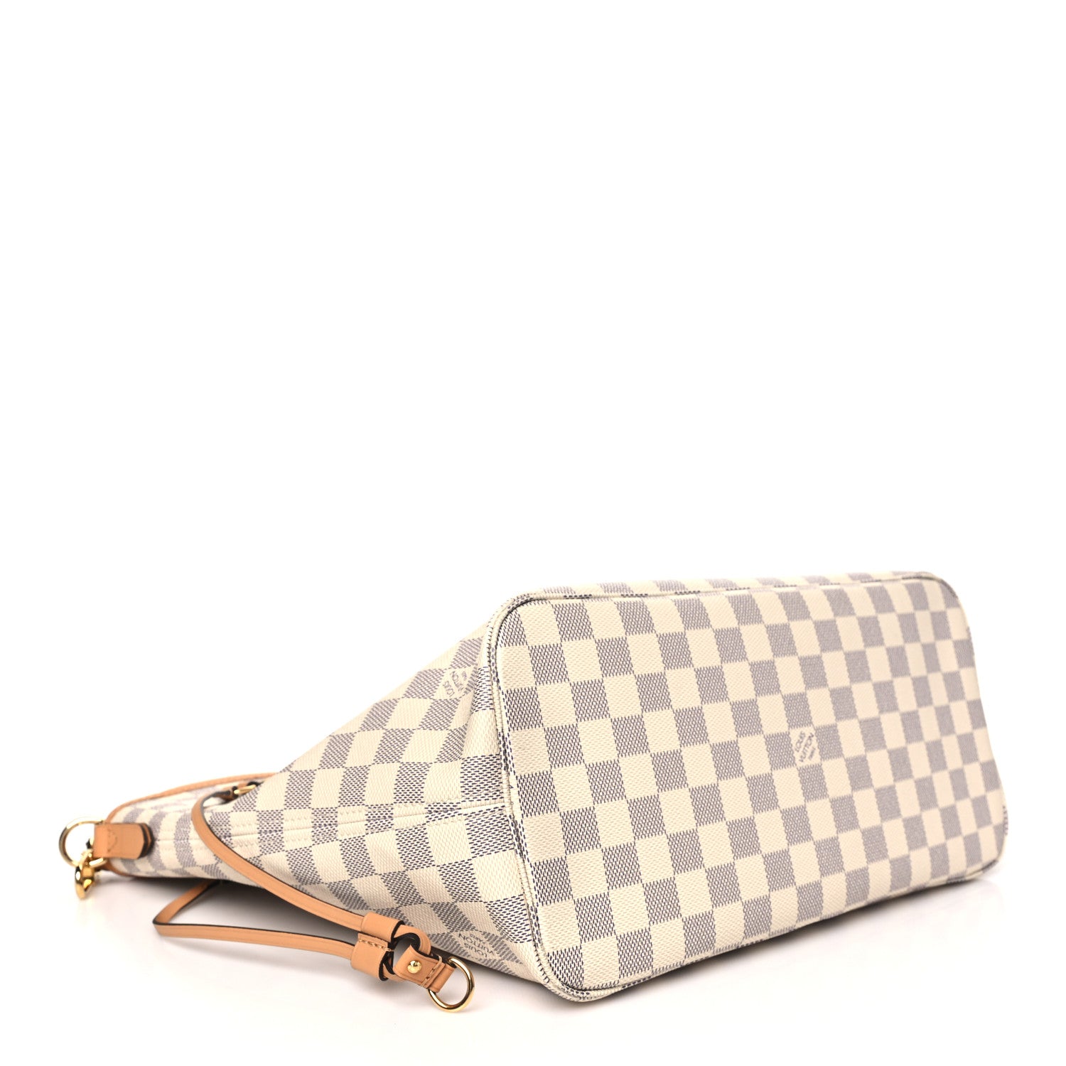 Louis Vuitton Damier Azur Braided Neverfull MM Orange 5 of 10