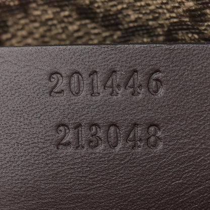 Gucci GG Supreme Monogram Medium Flat Messenger Bag Dark Brown 7 of 10