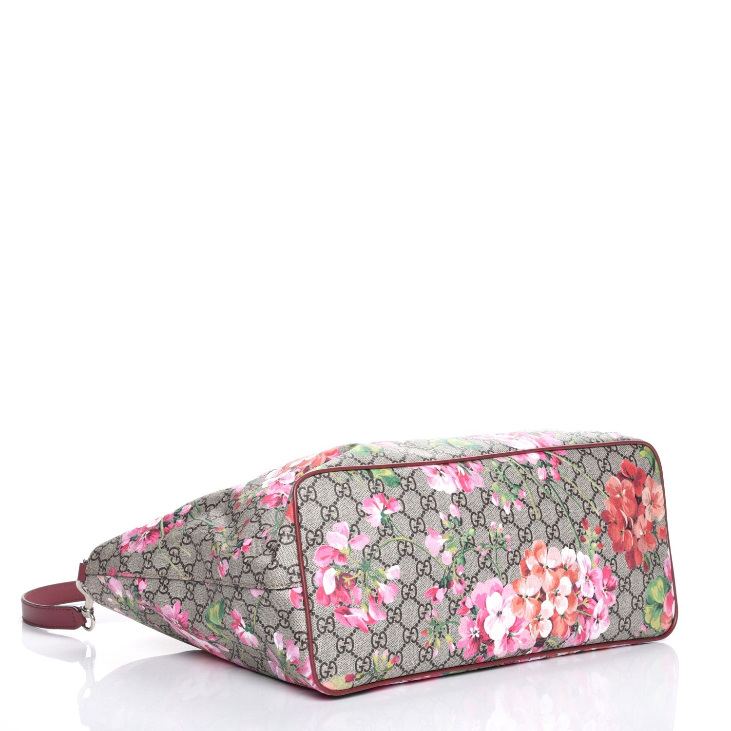 Gucci Soft GG Supreme Monogram Blooms Medium Crossbody Tote Beige Multicolor Dry Rose 5 of 9