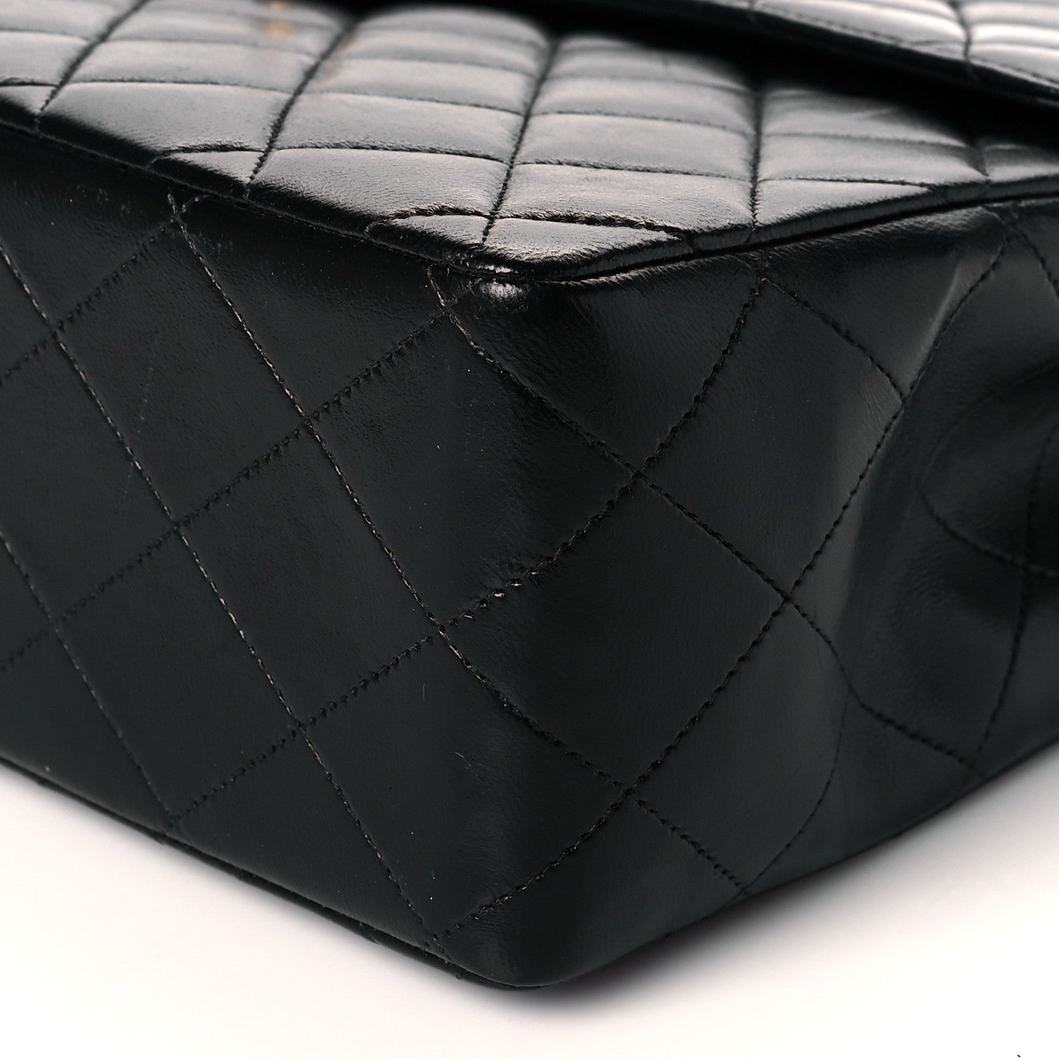 Chanel Lambskin Quilted Jumbo Single Flap Black 10 of 13