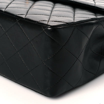 Chanel Lambskin Quilted Jumbo Single Flap Black 10 of 13