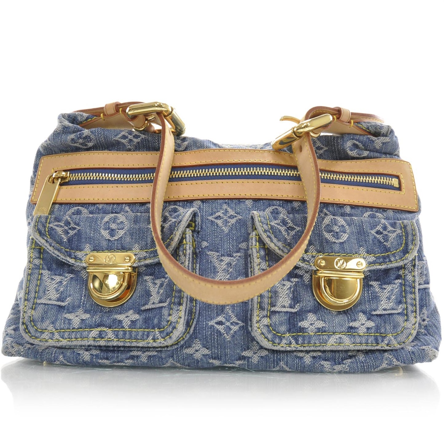 Monogram Denim Baggy PM Blue