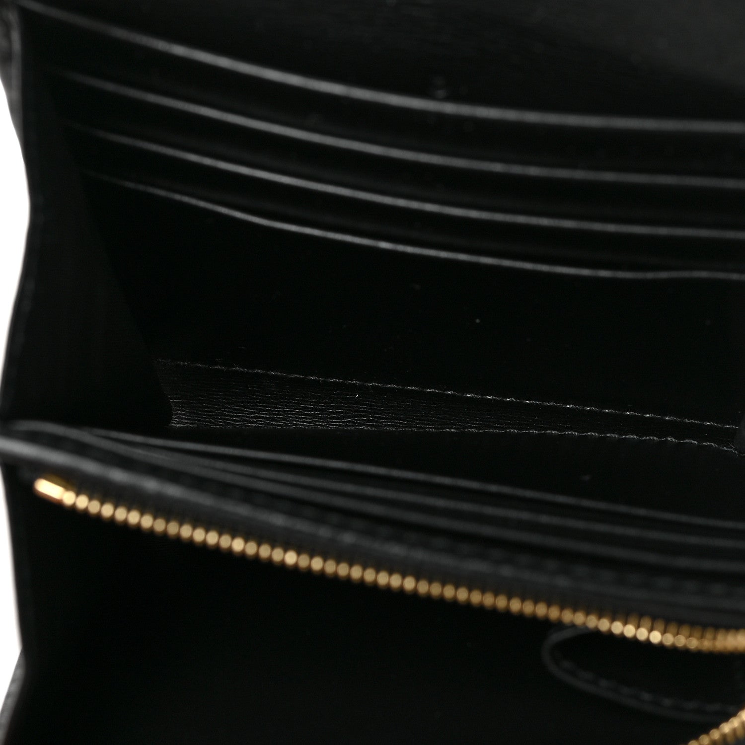 Gucci Boarded Plutone Calfskin Horsebit 1955 Flap Card Case Wallet Black 5 of 6