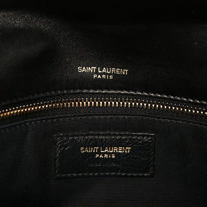 Saint Laurent Striped Fabric Monogram Tassel Kate 99 Baguette Bag Black Gold 7 of 11