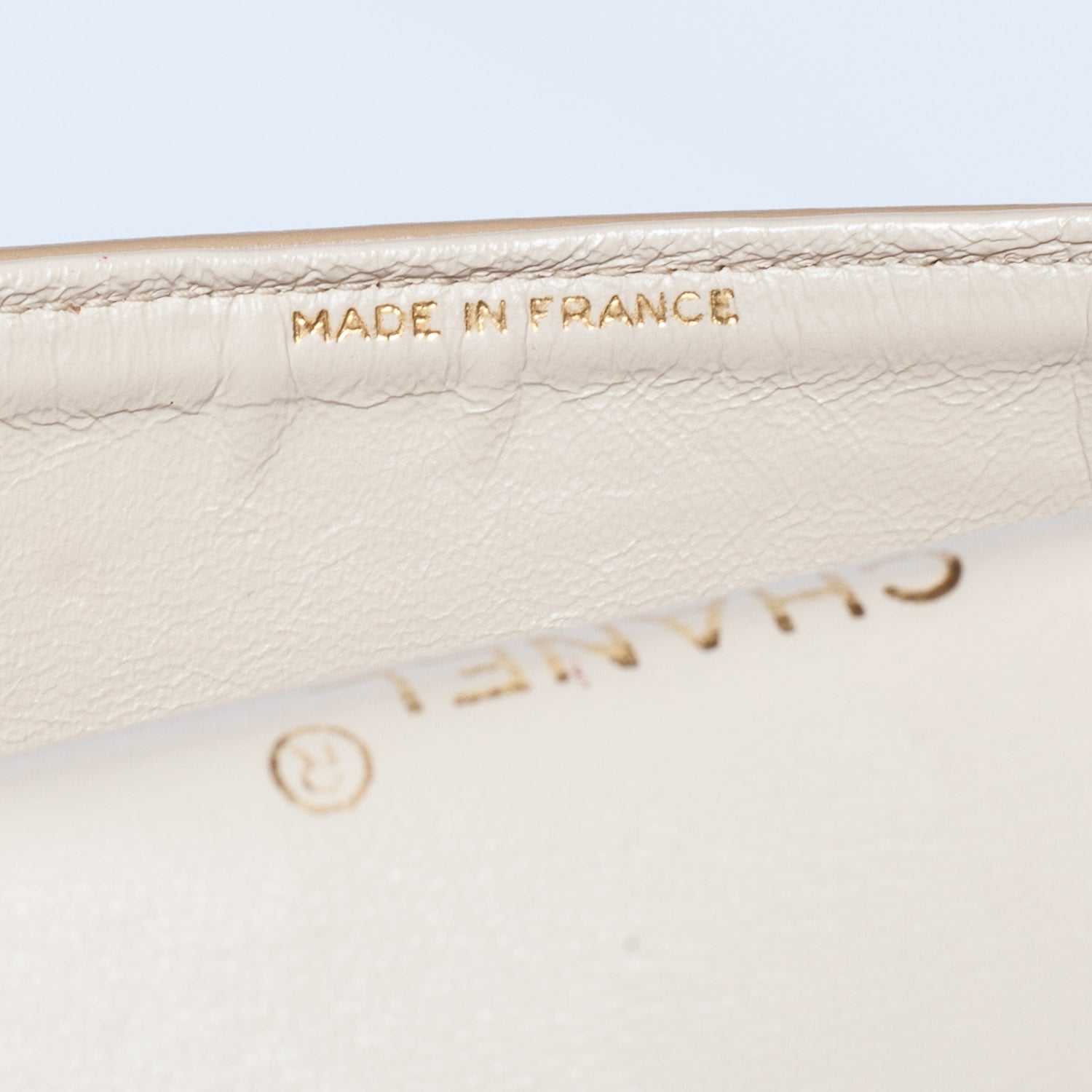 Chanel Lambskin Flap Bag Beige 9 of 9