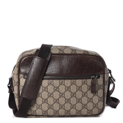 Gucci GG Plus Monogram Shoulder Bag Dark Brown 1 of 12