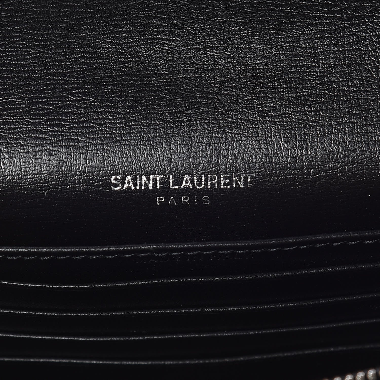 Saint Laurent Calfskin Monogram Sunset Chain Wallet Black 8 of 8