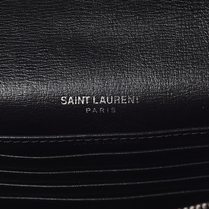 Saint Laurent Calfskin Monogram Sunset Chain Wallet Black 8 of 8