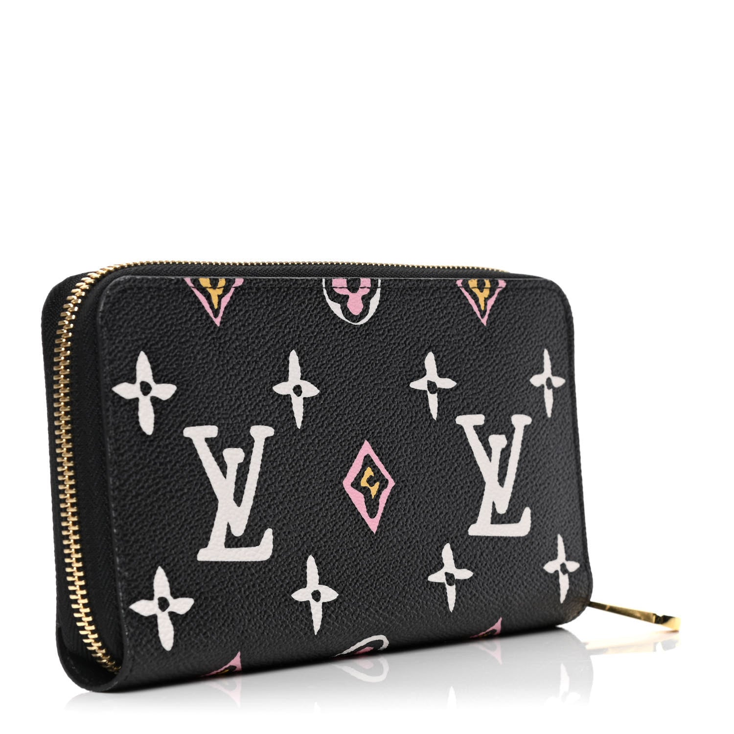 Louis Vuitton Monogram Giant Wild At Heart Zippy Wallet Black 2 of 4