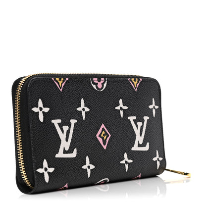 Louis Vuitton Monogram Giant Wild At Heart Zippy Wallet Black 2 of 4