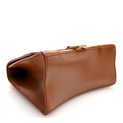 Balenciaga Shiny Box Calfskin Small Hourglass Top Handle Bag Camel 4 of 9