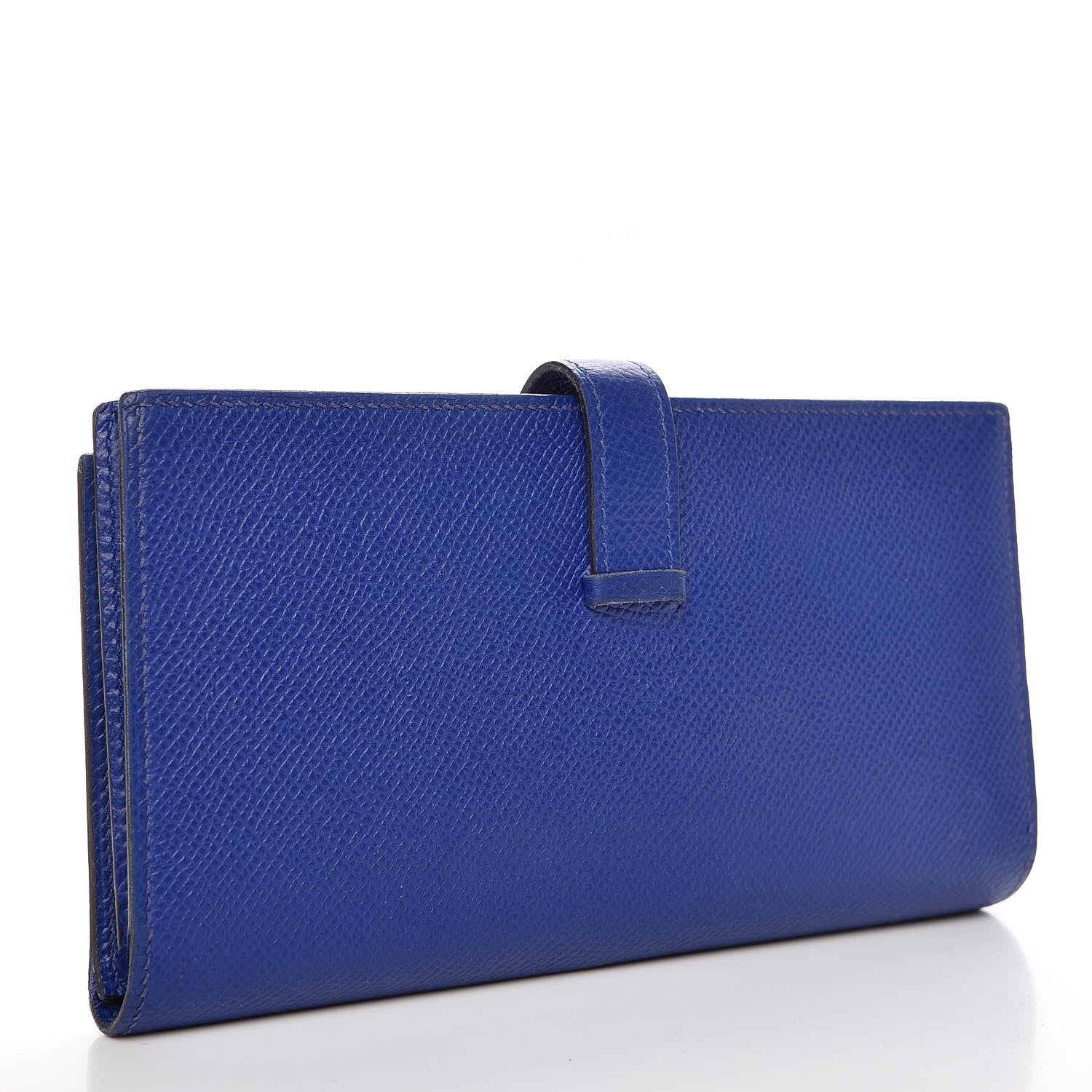 Hermes Epsom Bearn Gusset Wallet Bleu Electrique 3 of 8