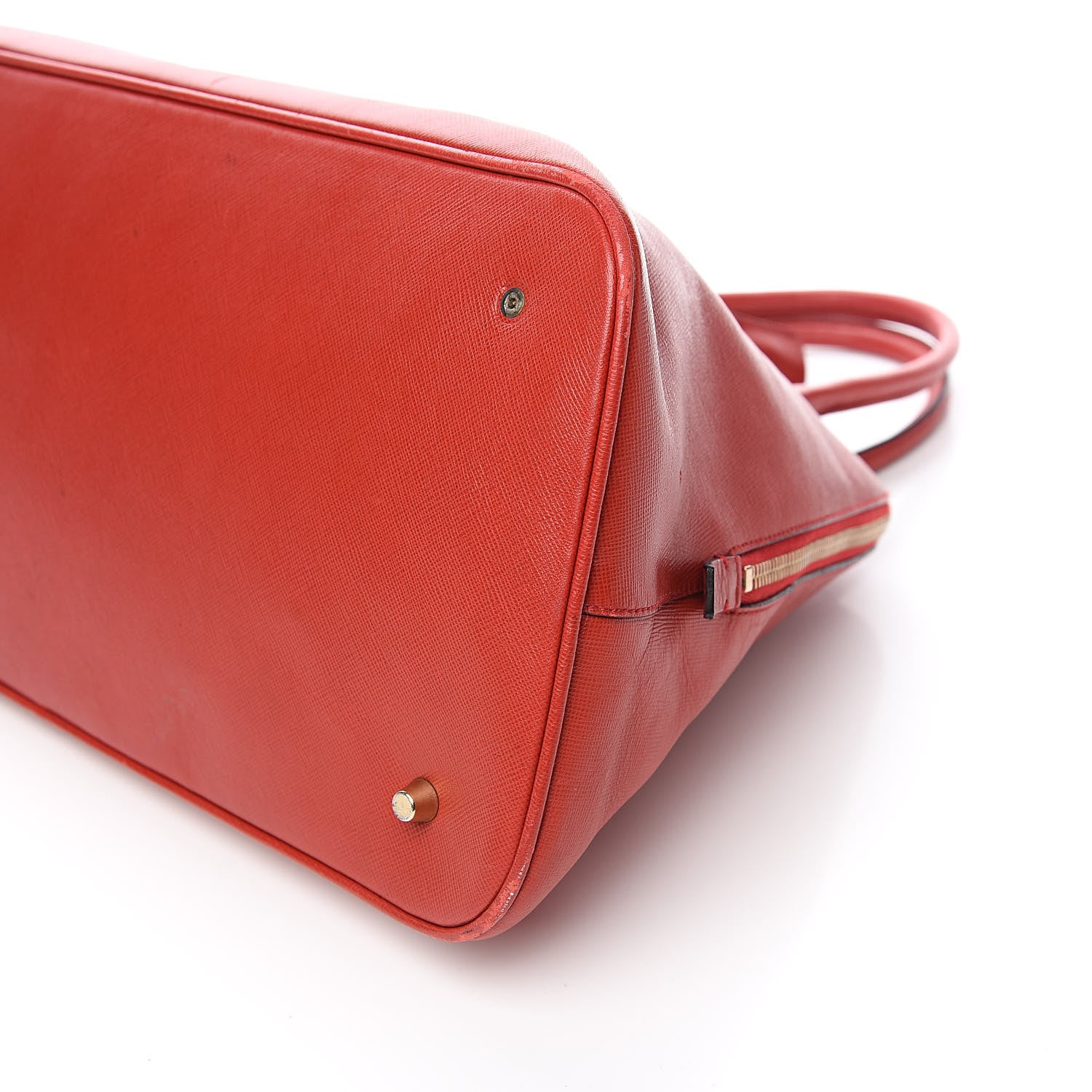 Prada Saffiano Frame Bowler Red 12 of 14