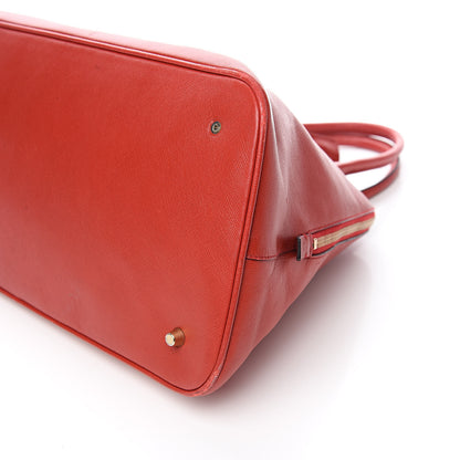 Prada Saffiano Frame Bowler Red 12 of 14