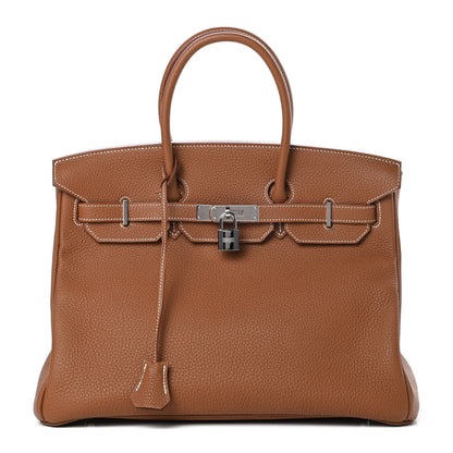 Hermes Togo Birkin 35 Gold 1 of 12