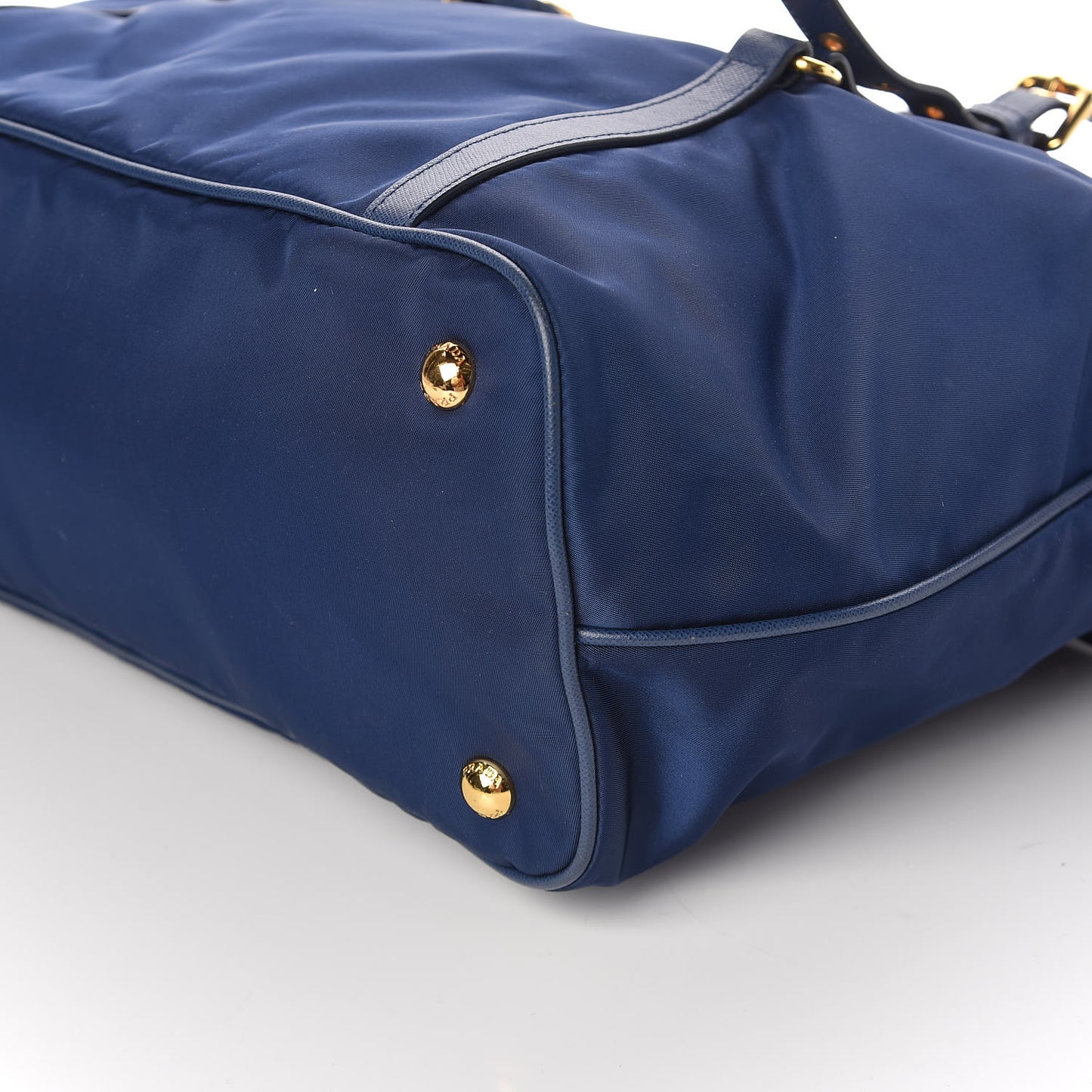 Tessuto Nylon Saffiano Tote Bluette