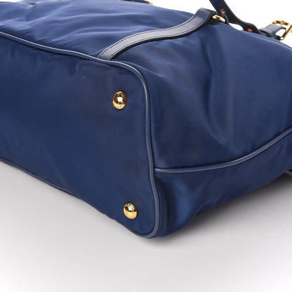 Prada Tessuto Nylon Saffiano Tote Bluette 6 of 10