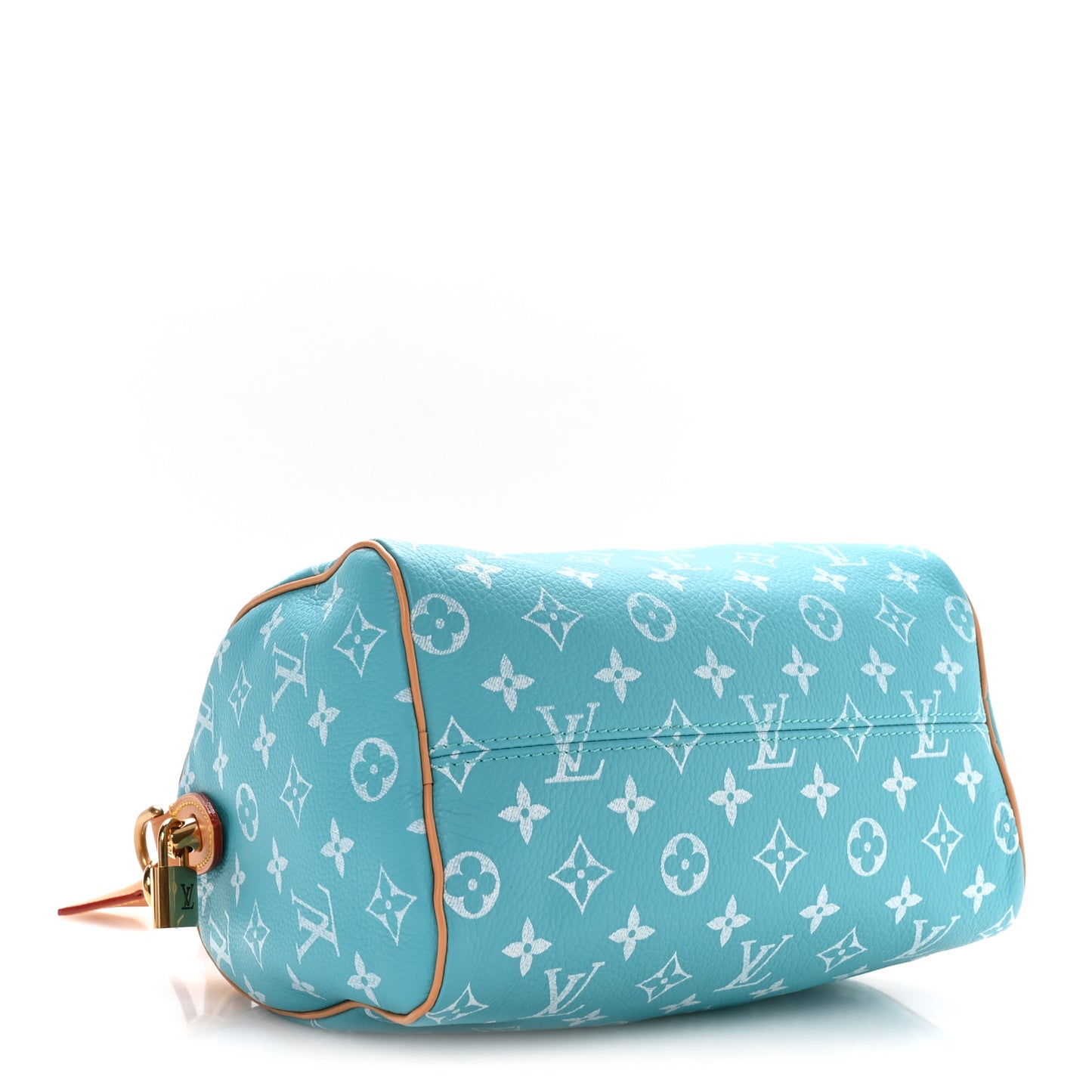 Calfskin Monogram Speedy P9 Bandouliere 25 Turquoise