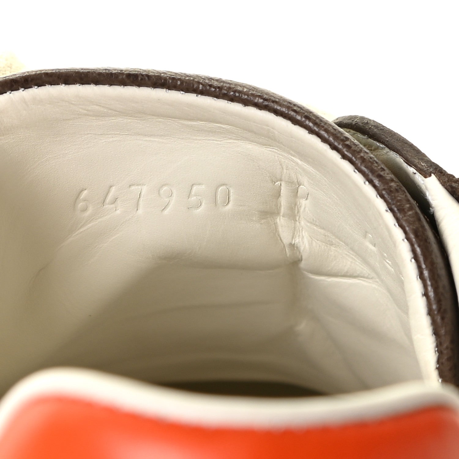Gucci X DISNEY GG Supreme Monogram Web Donald Duck Mens Ace Sneakers 10 Beige New Acero Orange 8 of 8