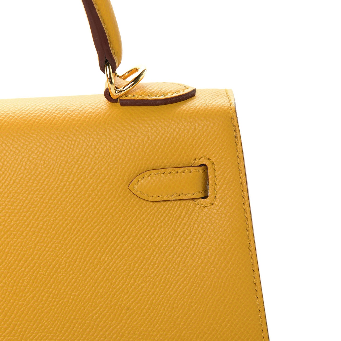 Epsom Kelly Sellier 25 Jaune Ambre