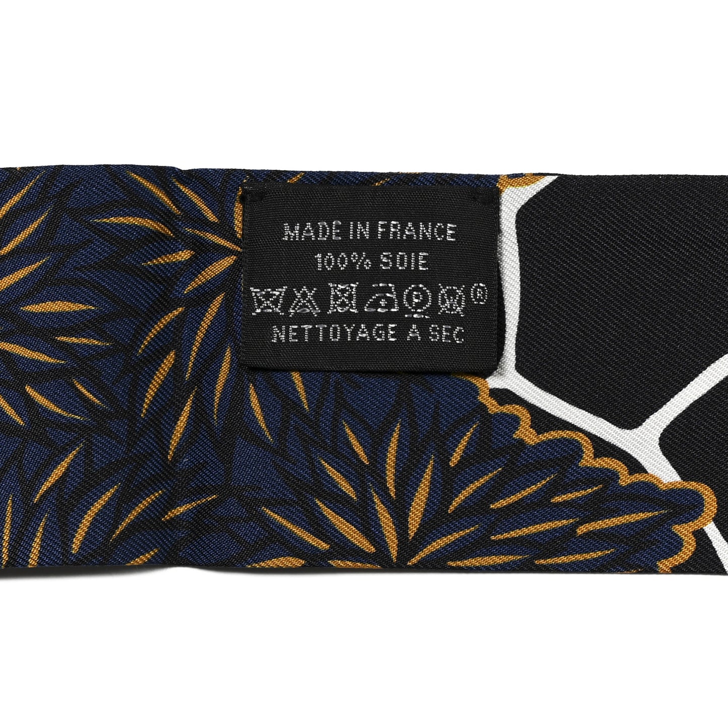 Silk The Three Graces Twilly Black Gold Taupe