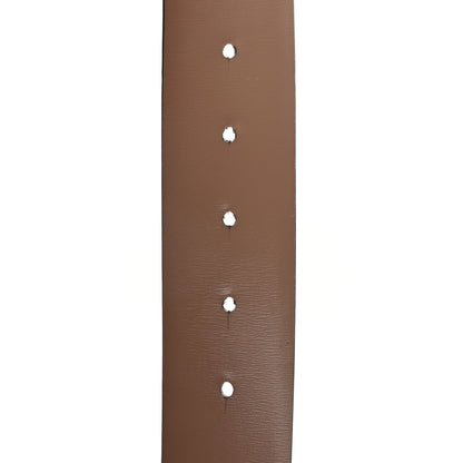 Valentino Garavani Glossy Calfskin VLogo Reversible 40mm Belt 90 36 Light Ivory Rose Cannelle 4 of 6
