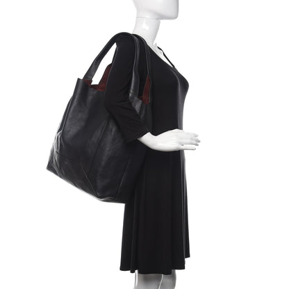 Celine Shiny Smooth Calfskin Large Shopper Black 2 of 15