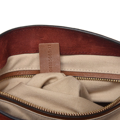 Chloe Suede Studded Small Lexa Shoulder Bag Saffron Red 9 of 14