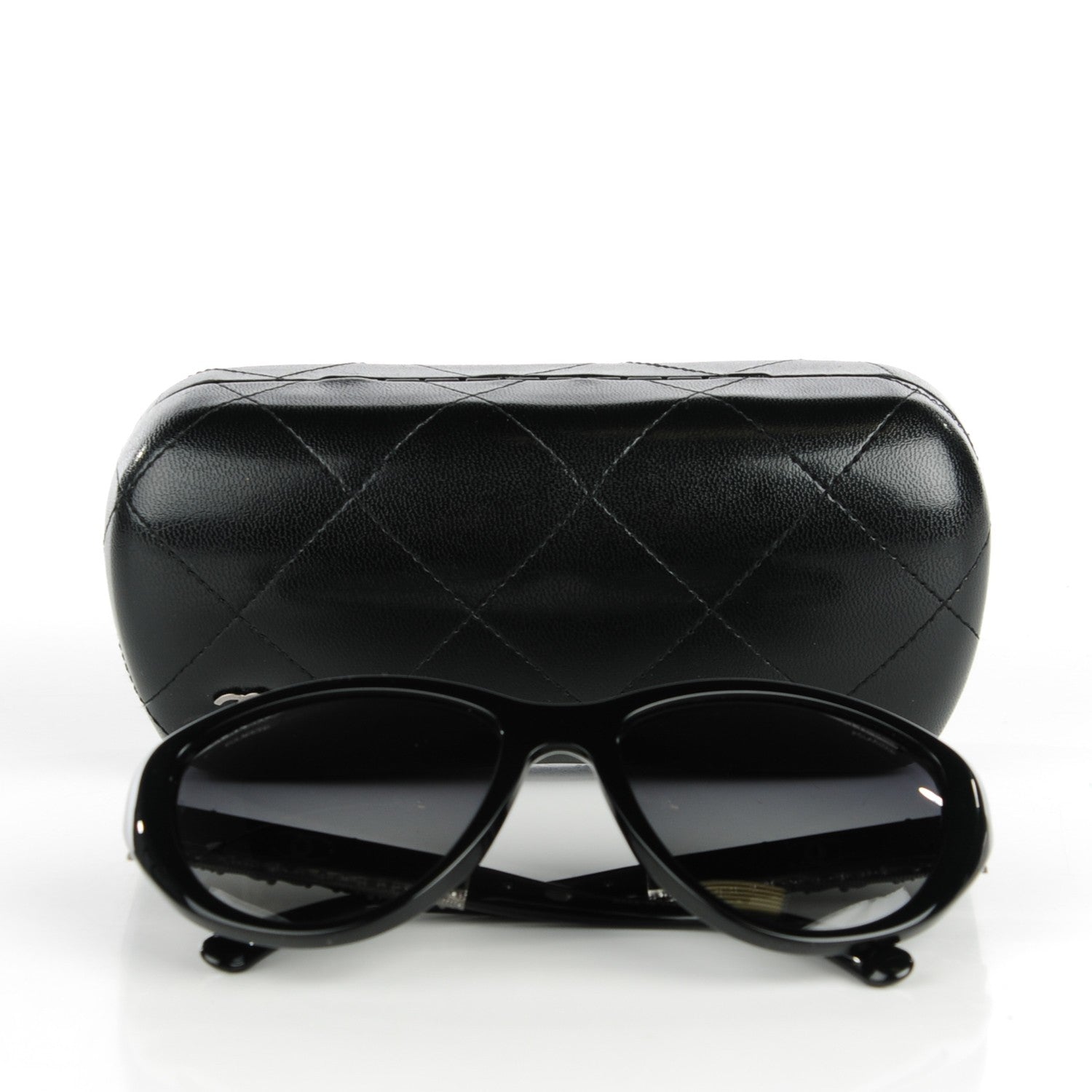 Chanel Cat Eye Bijoux Sunglasses 5298 B Black 8 of 8