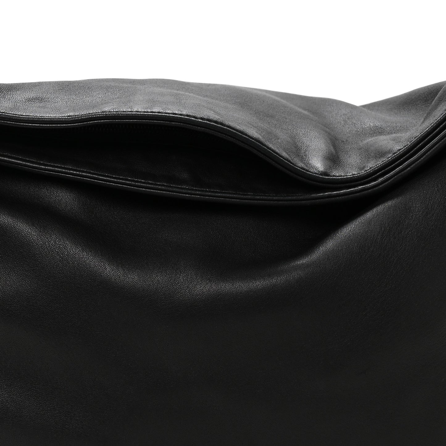 Lambskin Large Ultimate Soft Tote Black