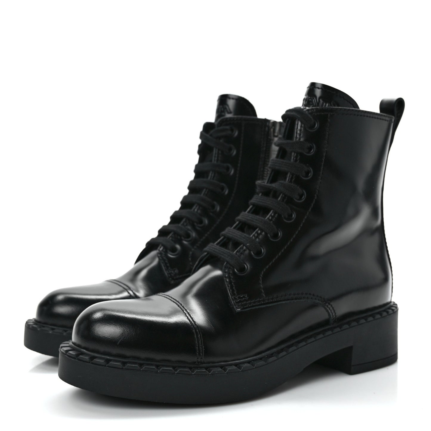 Spazzolato Chocolate 50mm Combat Boots 35.5 Black