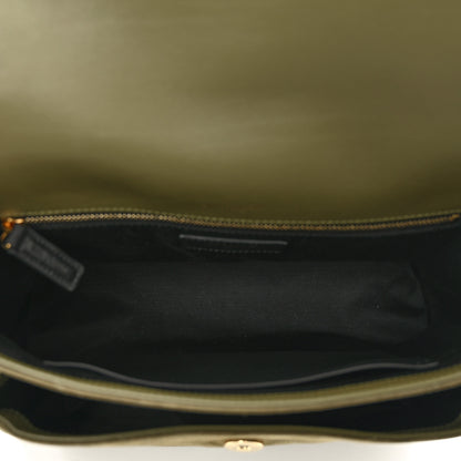 Saint Laurent Suede Monogram Medium Niki Chain Satchel Loden Green 6 of 10