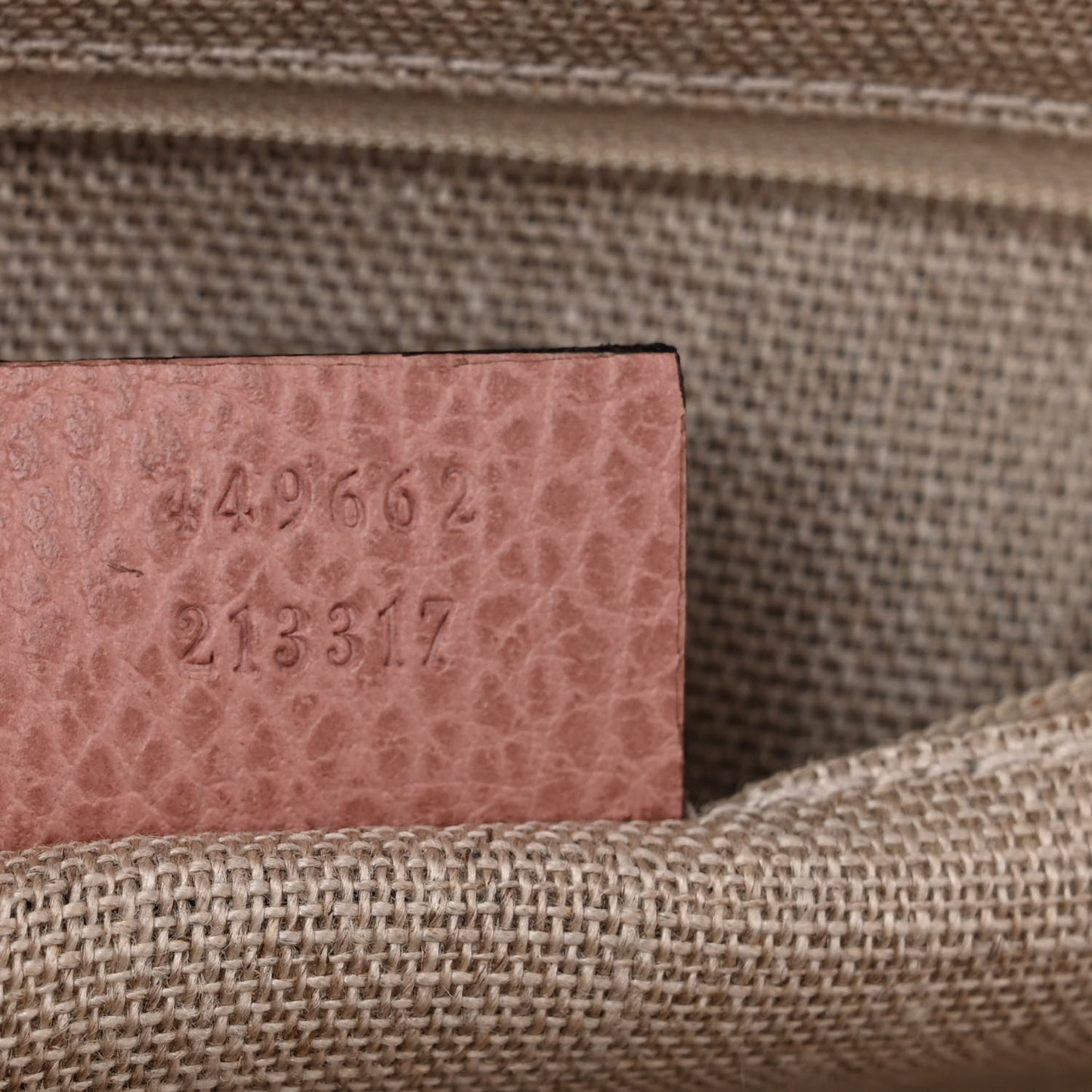 Dollar Calfskin Small GG Charm Dome Bag Soft Pink