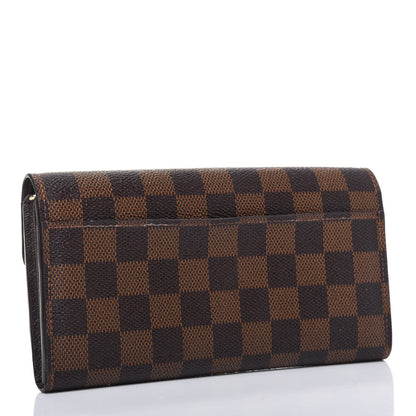 Louis Vuitton Damier Ebene Sarah Wallet NM 3 of 17