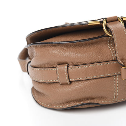 Chloe Calfskin Mini Marcie Round Crossbody Bag Nut 8 of 10