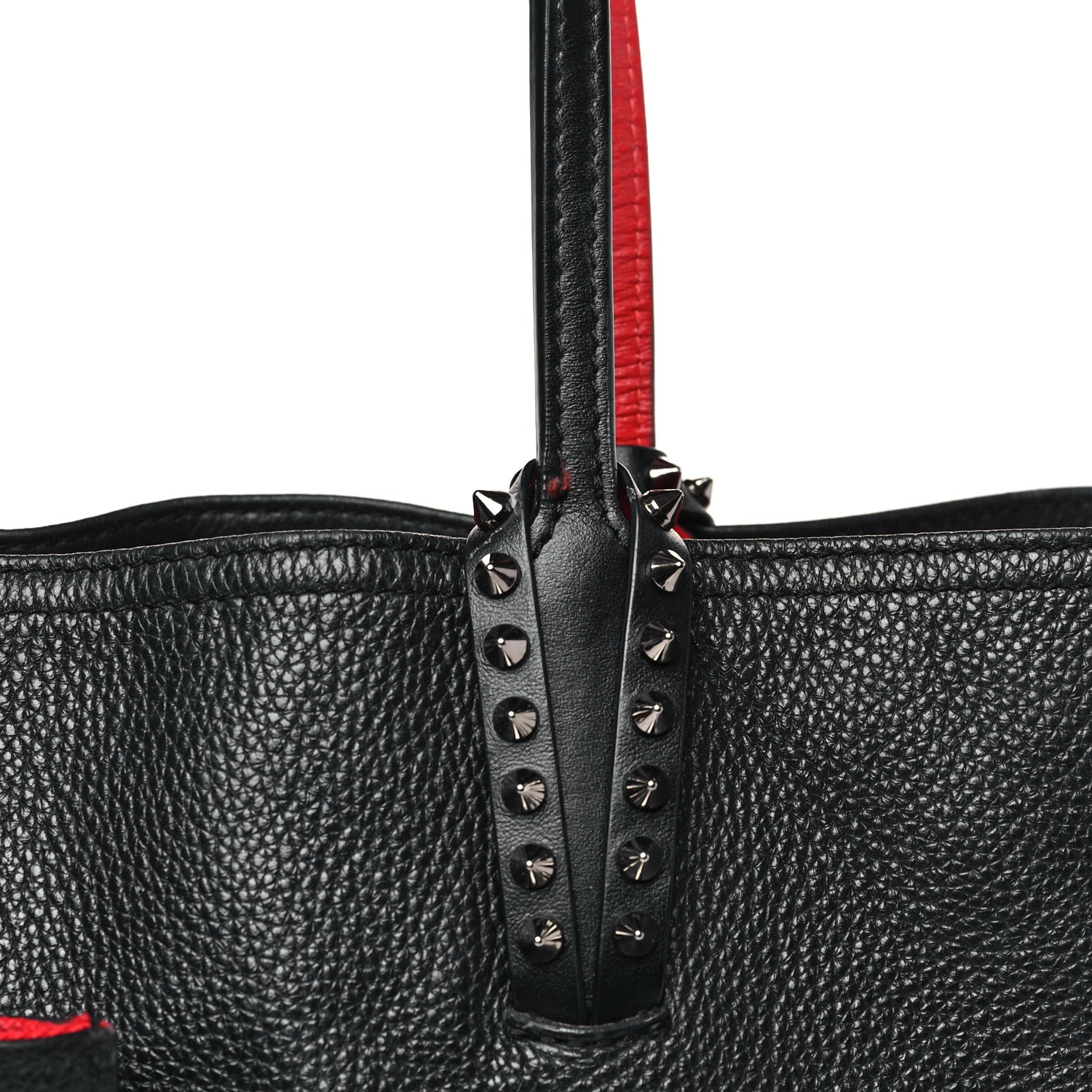 Christian Louboutin Calfskin Spikes East West Cabata Tote Black 12 of 12