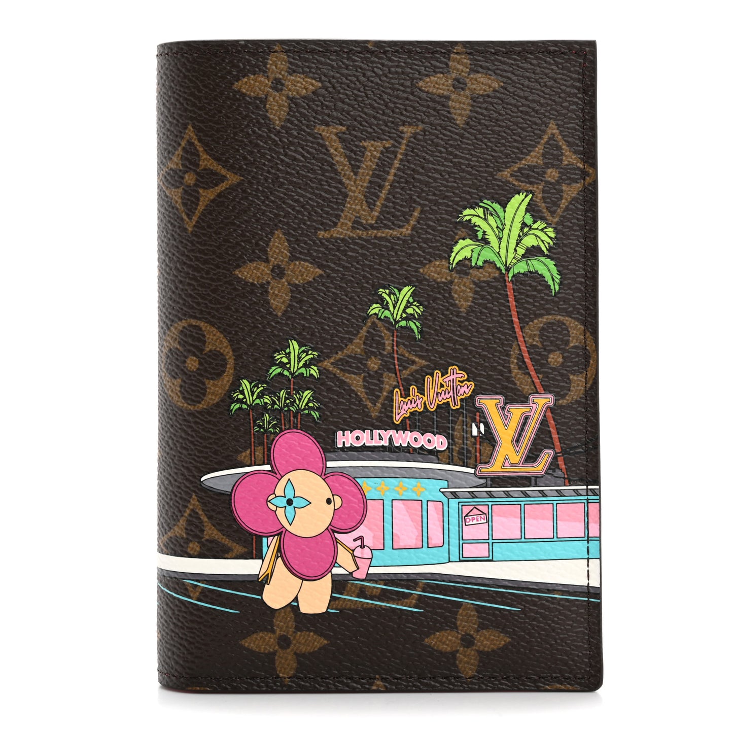 Monogram 2021 Christmas Animation Hollywood Passport Cover Fuchsia