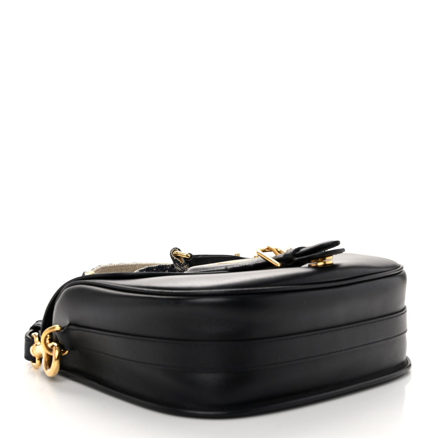 Box Calfskin Large Bobby Flap Black