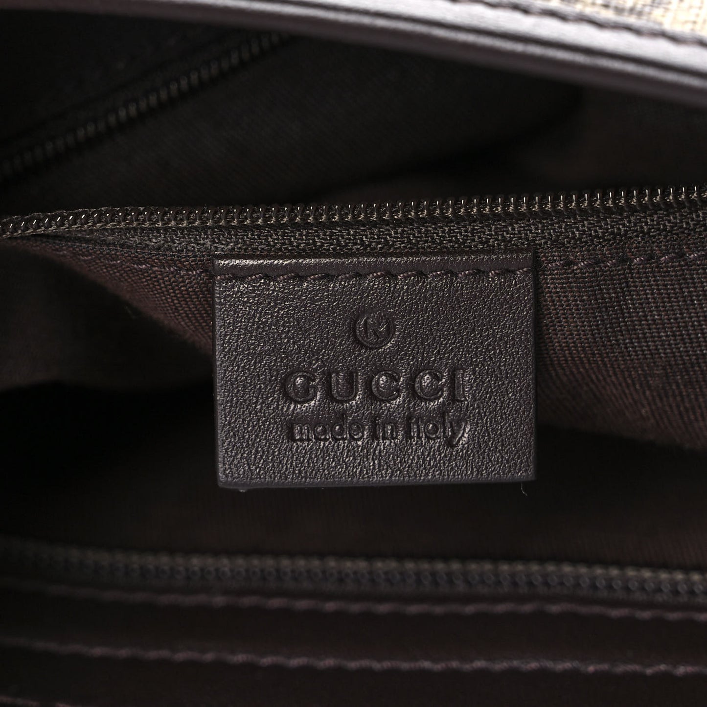 GG Plus Monogram Medium Flat Messenger Bag Dark Brown