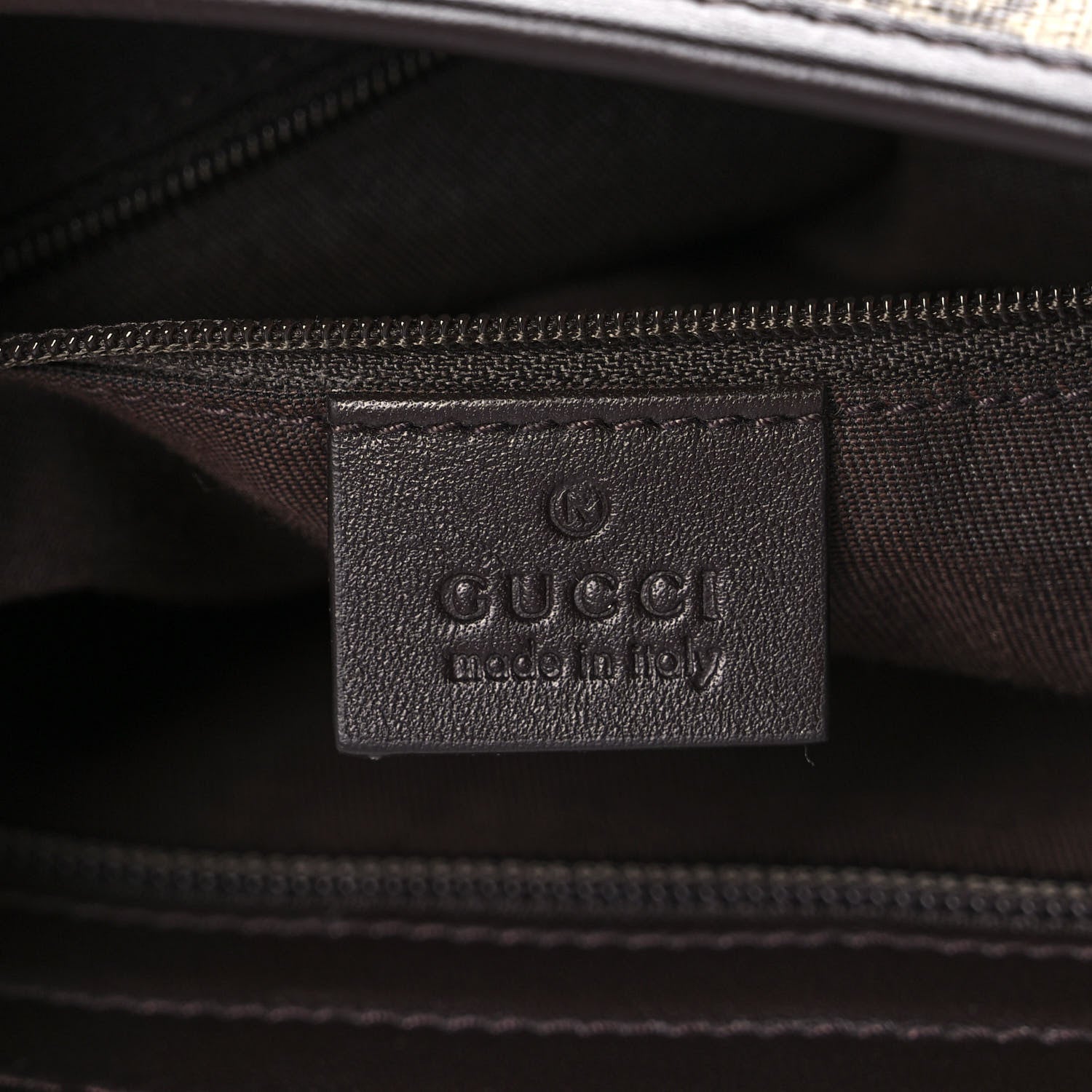 Gucci GG Plus Monogram Medium Flat Messenger Bag Dark Brown 6 of 12