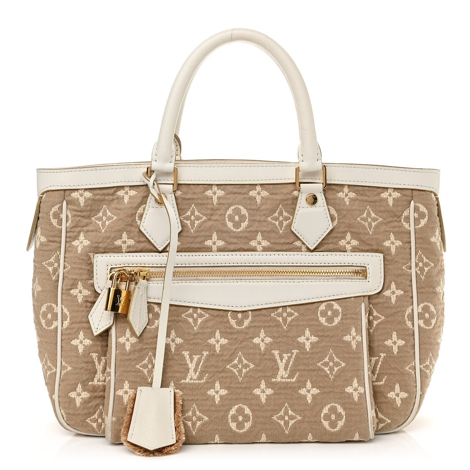 Louis Vuitton Monogram Sabbia Cabas MM White 1 of 11