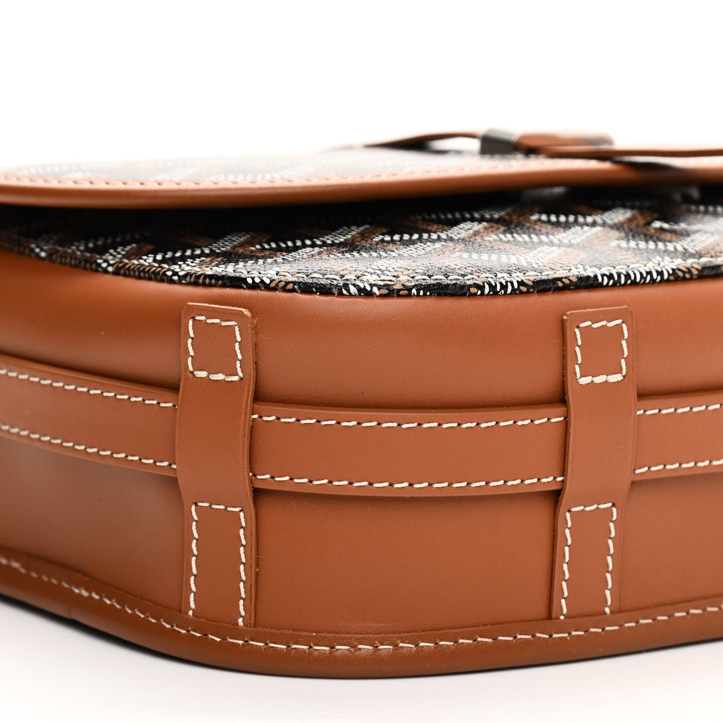 Goyardine Belvedere II PM Messenger Bag Black Gold