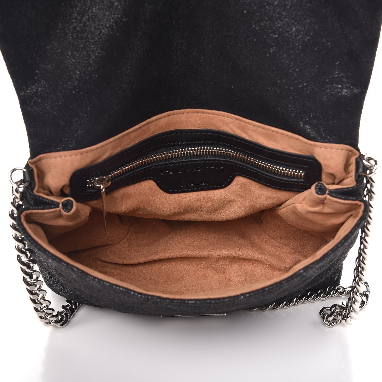 Stella McCartney Shaggy Deer Quilted Small Beckett Chain Shoulder Bag Black 5 of 9